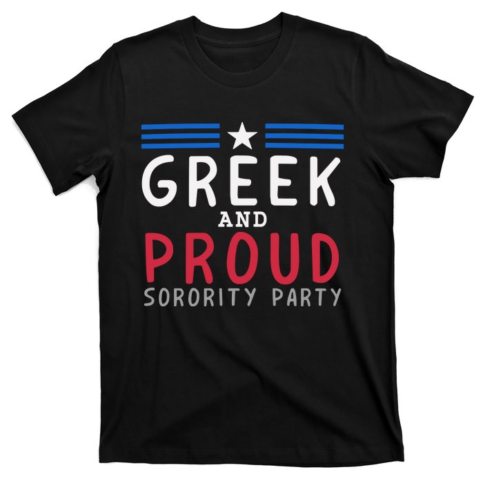 Greek And Proud Women Sorority Party Pro Kamala Harris T-Shirt