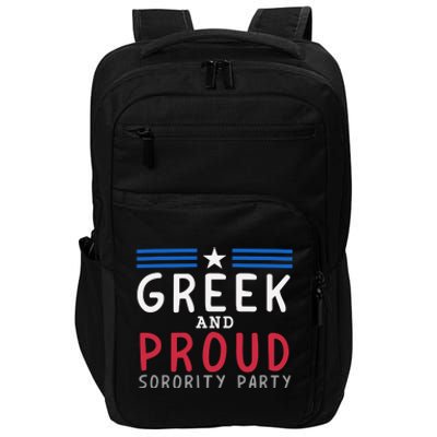 Greek And Proud Women Sorority Party Pro Kamala Harris Impact Tech Backpack