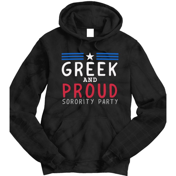 Greek And Proud Women Sorority Party Pro Kamala Harris Tie Dye Hoodie