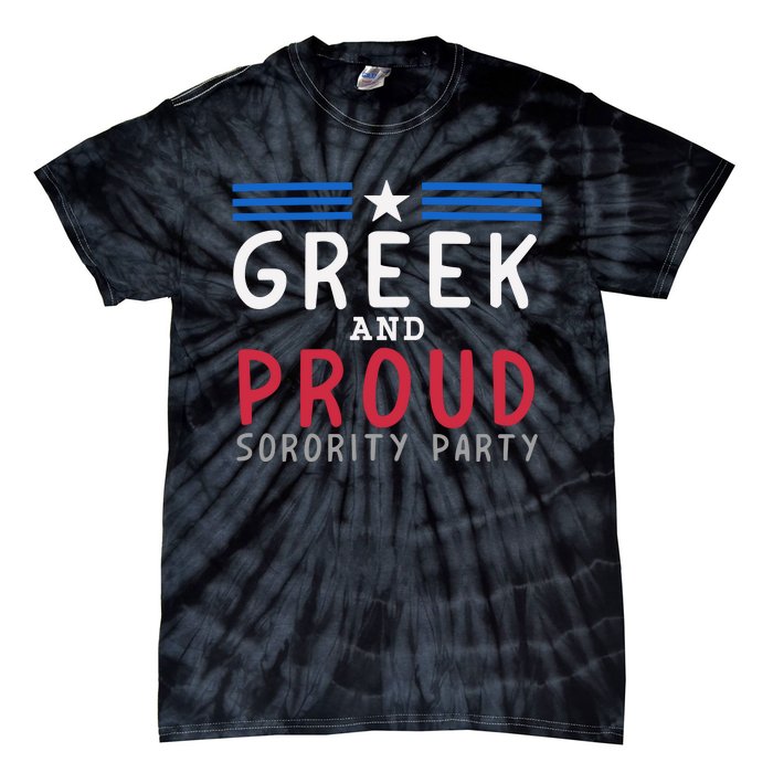 Greek And Proud Women Sorority Party Pro Kamala Harris Tie-Dye T-Shirt