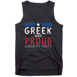 Greek And Proud Women Sorority Party Pro Kamala Harris Tank Top