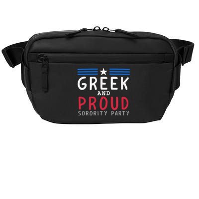 Greek And Proud Women Sorority Party Pro Kamala Harris Crossbody Pack