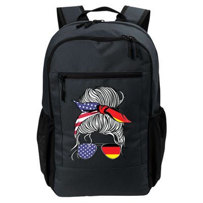 German American Patriot Grown Proud Girl Flag Daily Commute Backpack