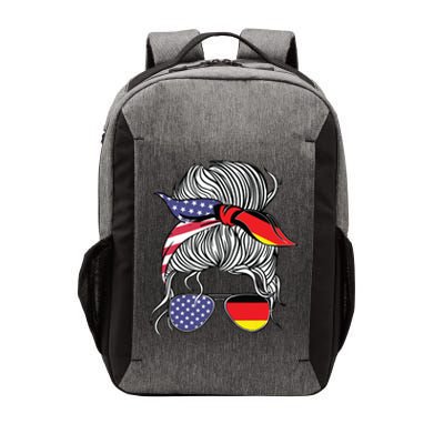 German American Patriot Grown Proud Girl Flag Vector Backpack