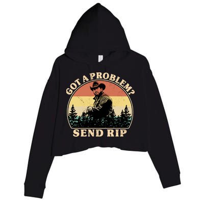 Got A Problem Send Rip Crop Fleece Hoodie