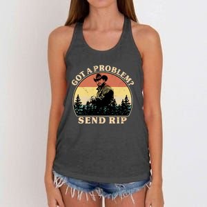 Got A Problem Send Rip Women's Knotted Racerback Tank