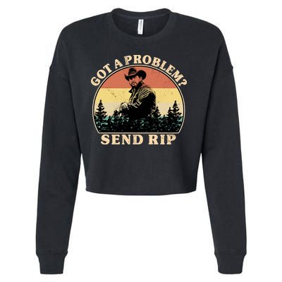 Got A Problem Send Rip Cropped Pullover Crew