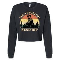 Got A Problem Send Rip Cropped Pullover Crew