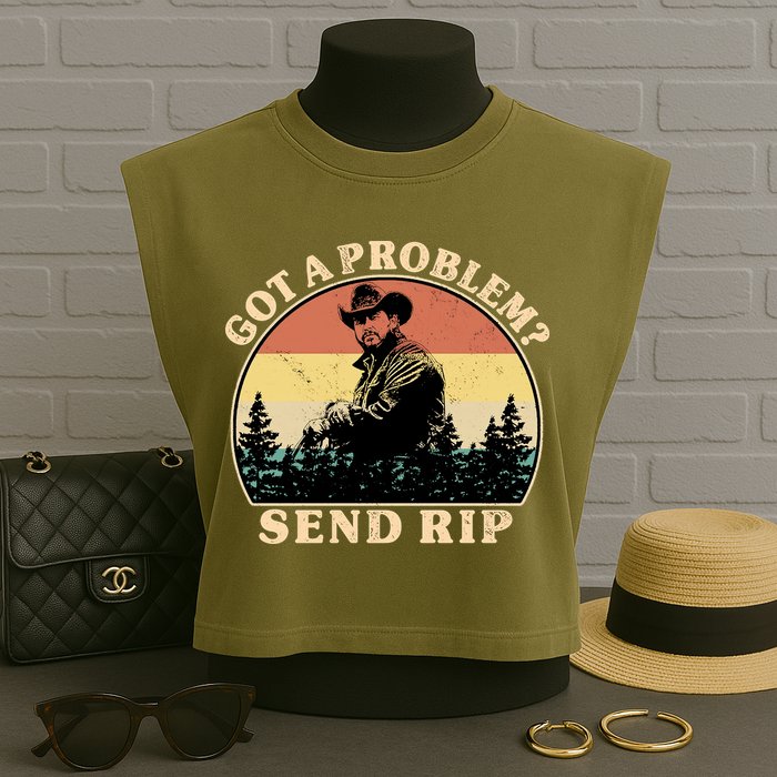 Got A Problem Send Rip Garment-Dyed Women's Muscle Tee
