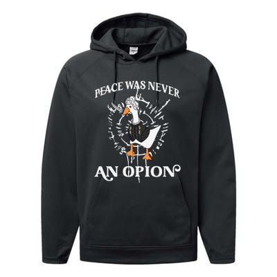 Goose Astarion Peace Was An Never Option Performance Fleece Hoodie