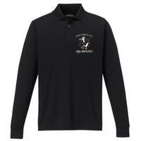 Goose Astarion Peace Was An Never Option Performance Long Sleeve Polo