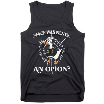 Goose Astarion Peace Was An Never Option Tank Top