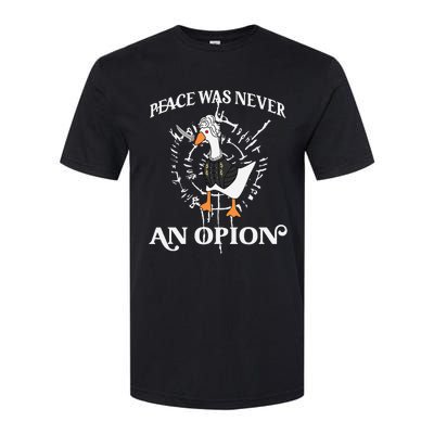 Goose Astarion Peace Was An Never Option Softstyle CVC T-Shirt