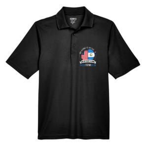 Guatemalan American Patriot Heart is from Guatemala Flag Men's Origin Performance Pique Polo