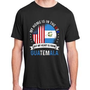 Guatemalan American Patriot Heart is from Guatemala Flag Adult ChromaSoft Performance T-Shirt