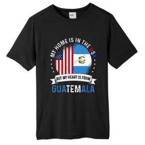 Guatemalan American Patriot Heart is from Guatemala Flag Tall Fusion ChromaSoft Performance T-Shirt