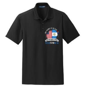 Guatemalan American Patriot Heart is from Guatemala Flag Dry Zone Grid Polo