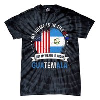 Guatemalan American Patriot Heart is from Guatemala Flag Tie-Dye T-Shirt