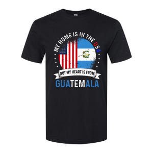 Guatemalan American Patriot Heart is from Guatemala Flag Softstyle CVC T-Shirt