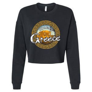 Greece Athens Parthenon Acropolis Cropped Pullover Crew