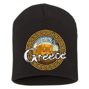 Greece Athens Parthenon Acropolis Short Acrylic Beanie