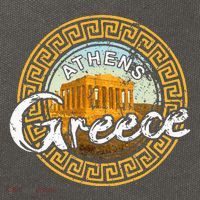 Greece Athens Parthenon Acropolis Cotton Canvas Backpack