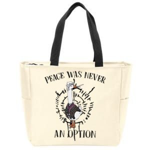 Goose Astarion Peace Was Never An Option Goose Goose Duck Zip Tote Bag