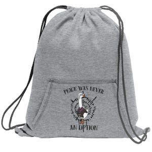 Goose Astarion Peace Was Never An Option Goose Goose Duck Sweatshirt Cinch Pack Bag