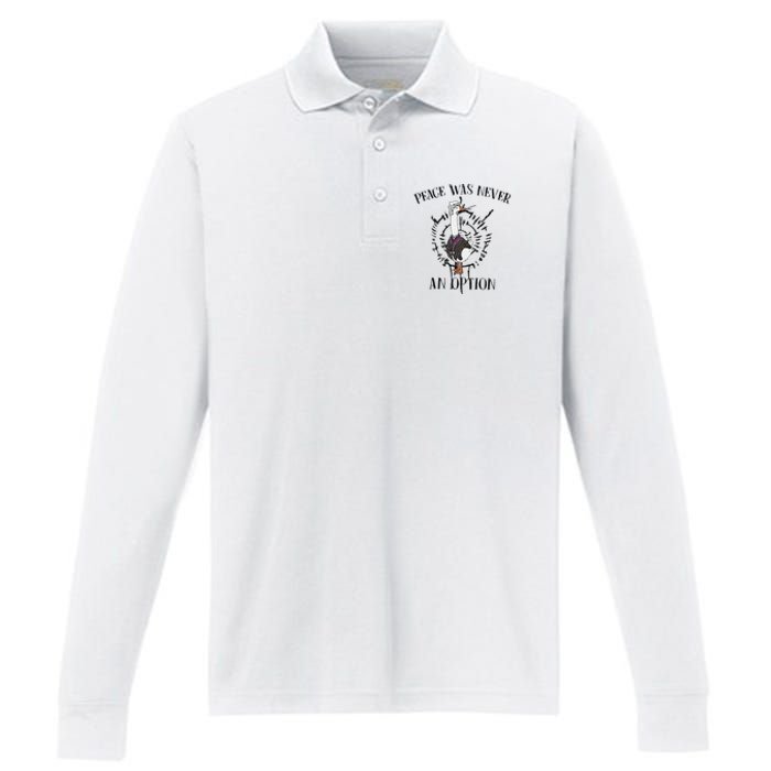 Goose Astarion Peace Was Never An Option Goose Goose Duck Performance Long Sleeve Polo