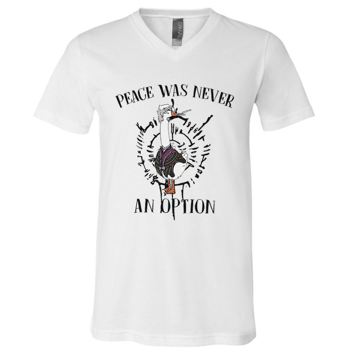 Goose Astarion Peace Was Never An Option Goose Goose Duck V-Neck T-Shirt