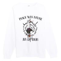 Goose Astarion Peace Was Never An Option Goose Goose Duck Premium Crewneck Sweatshirt