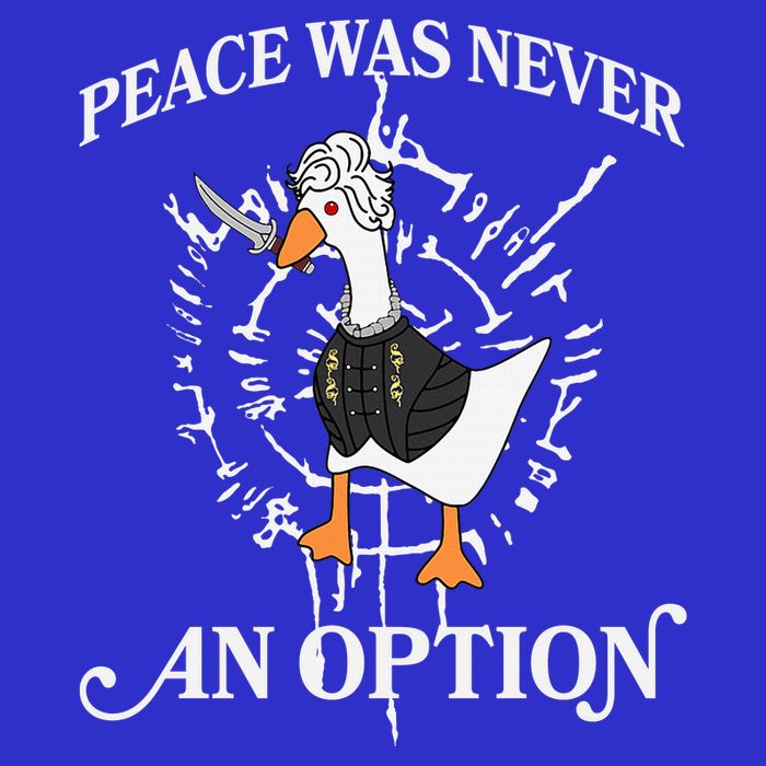 Goose Astarion Peace Was An Never Option Baby Bodysuit