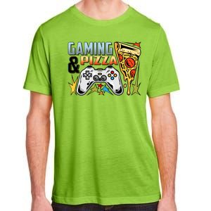 Gaming And Pizza Lover Fan Adult ChromaSoft Performance T-Shirt