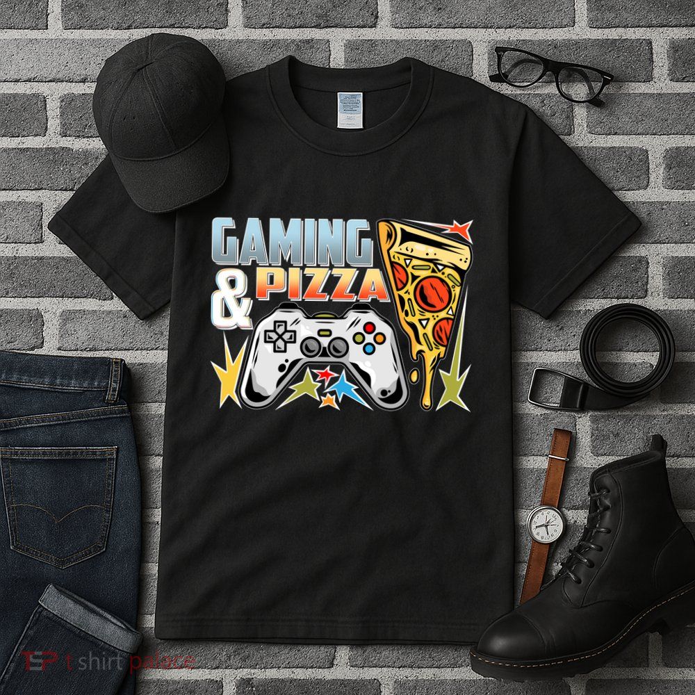 Gaming And Pizza Lover Fan Tall T-Shirt