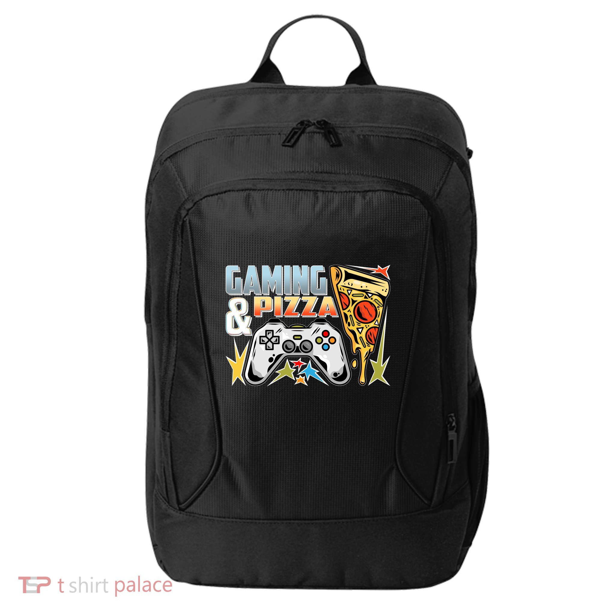 Gaming And Pizza Lover Fan City Backpack