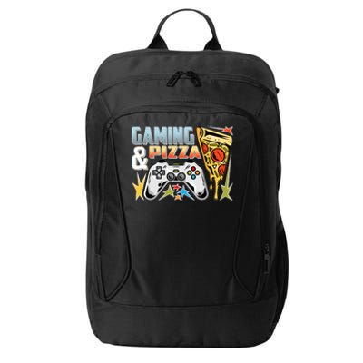 Gaming And Pizza Lover Fan City Backpack