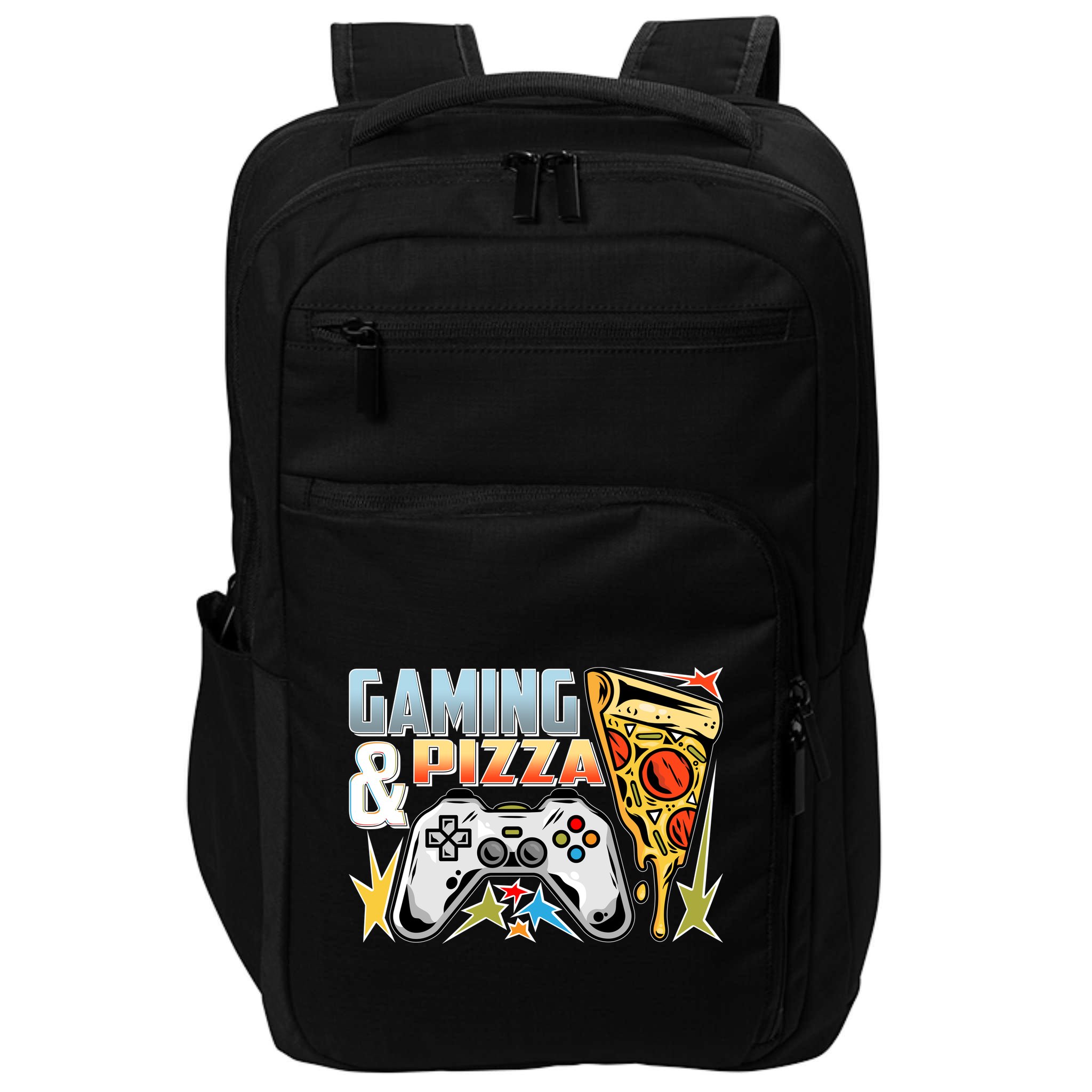 Gaming And Pizza Lover Fan Impact Tech Backpack
