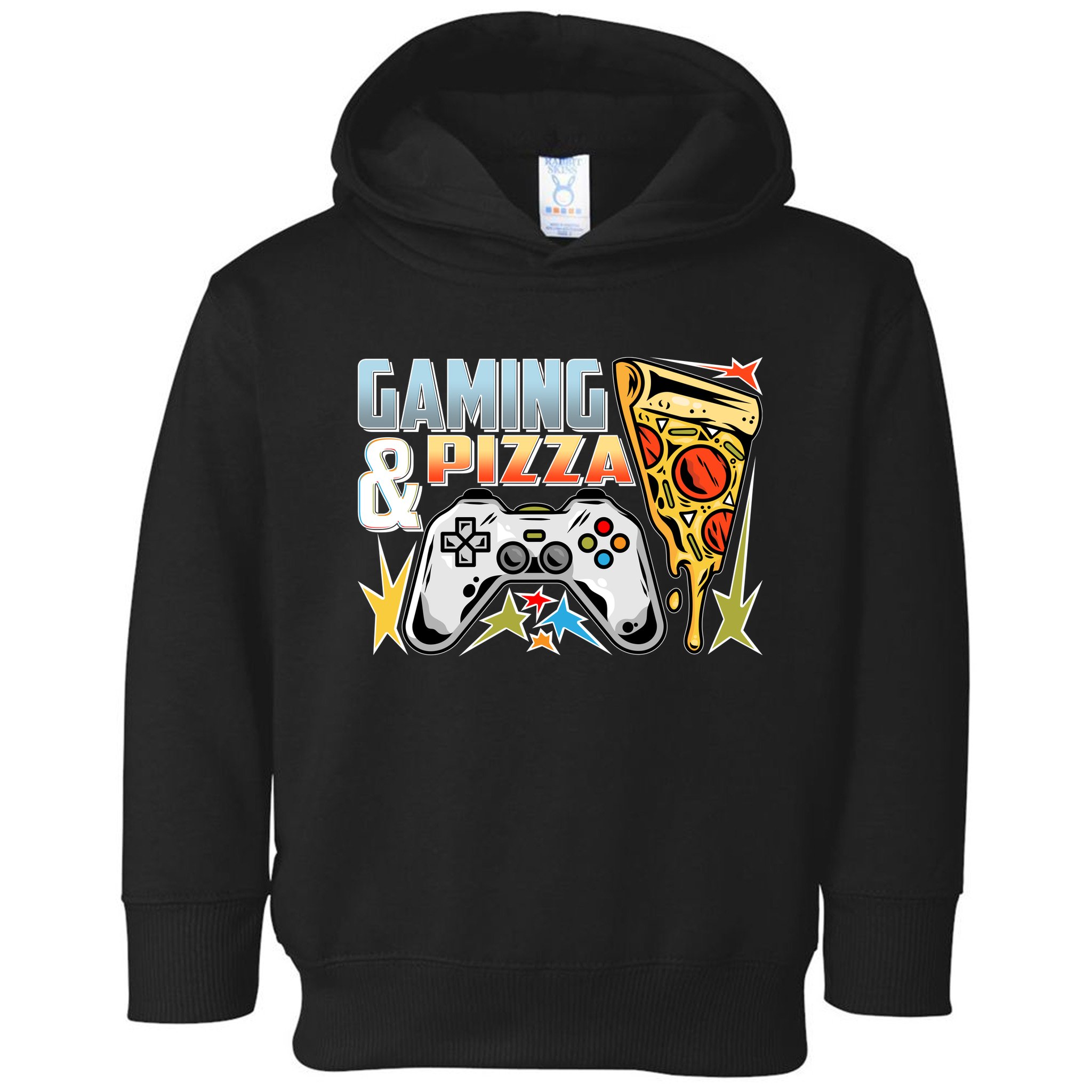 Gaming And Pizza Lover Fan Toddler Hoodie