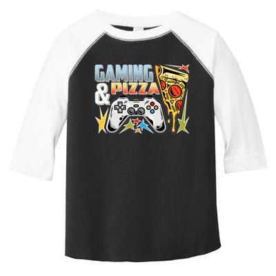 Gaming And Pizza Lover Fan Toddler Fine Jersey T-Shirt