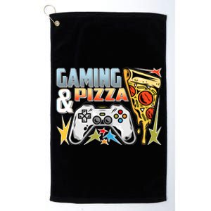 Gaming And Pizza Lover Fan Platinum Collection Golf Towel