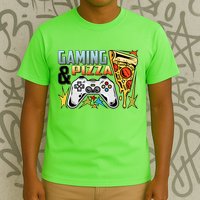Gaming And Pizza Lover Fan T-Shirt