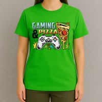 Gaming And Pizza Lover Fan T-Shirt