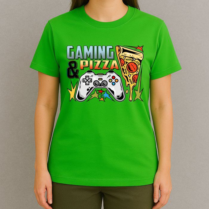 Gaming And Pizza Lover Fan T-Shirt