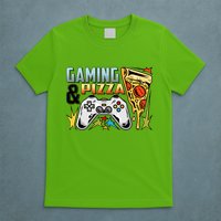 Gaming And Pizza Lover Fan T-Shirt