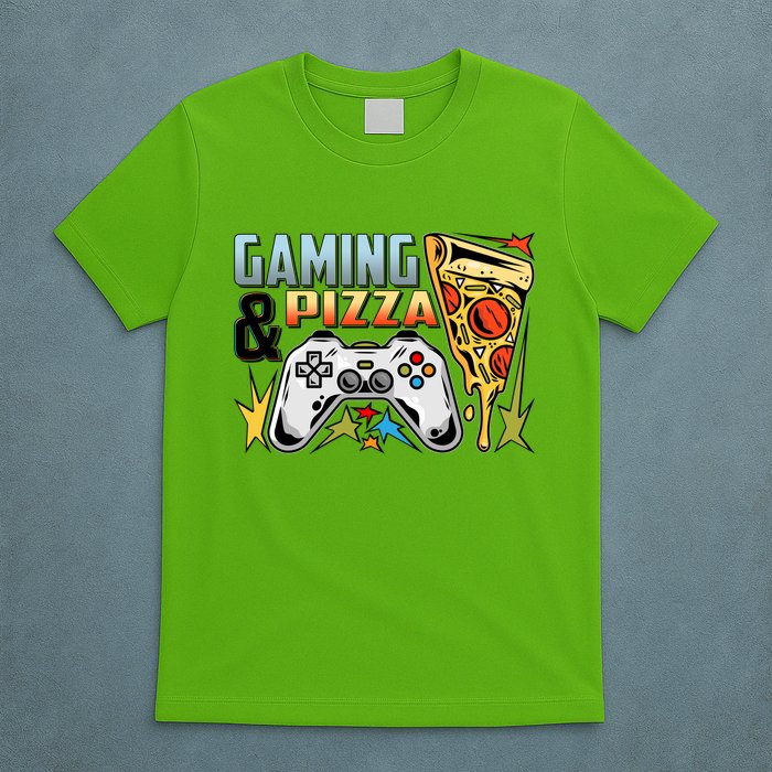 Gaming And Pizza Lover Fan T-Shirt