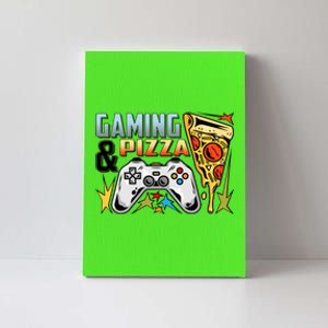 Gaming And Pizza Lover Fan Canvas