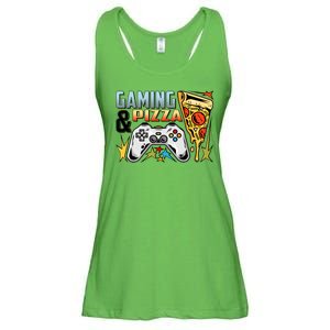 Gaming And Pizza Lover Fan Ladies Essential Flowy Tank