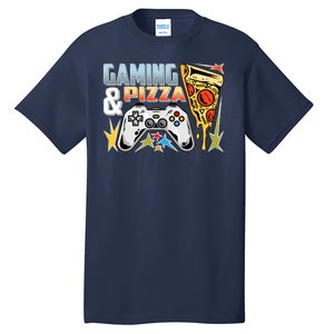 Gaming And Pizza Lover Fan Tall T-Shirt