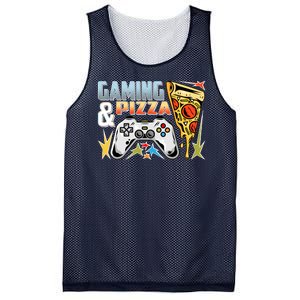 Gaming And Pizza Lover Fan Mesh Reversible Basketball Jersey Tank