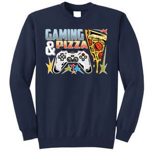 Gaming And Pizza Lover Fan Tall Sweatshirt